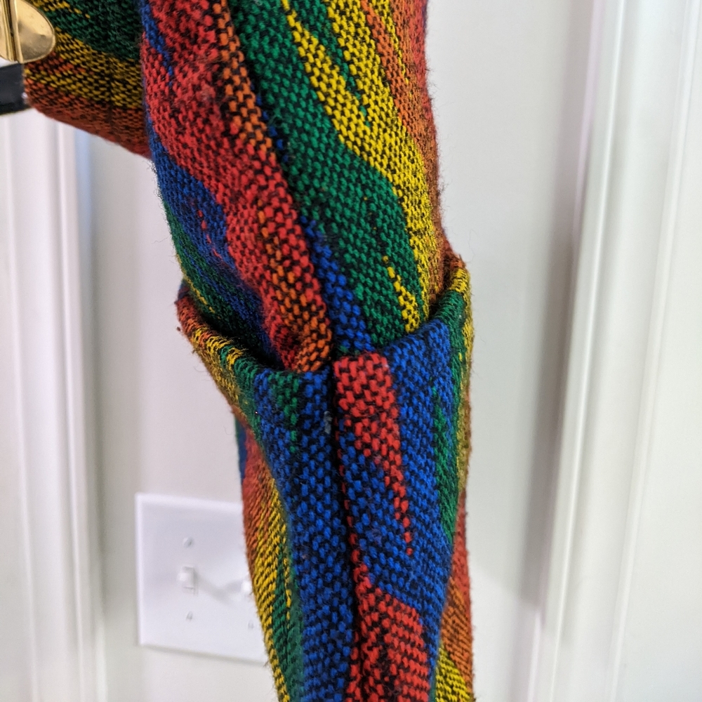 Rainbow Fabric Woven Bag - Picture 11 of 12